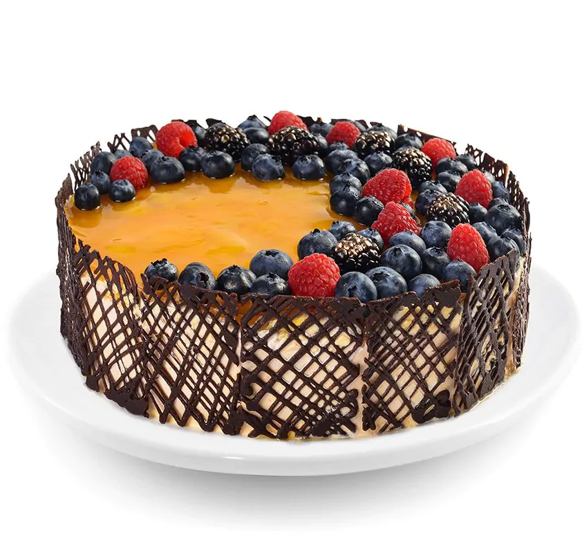 Tort Mango z jagodami – Tortownia na Bema Wrocław