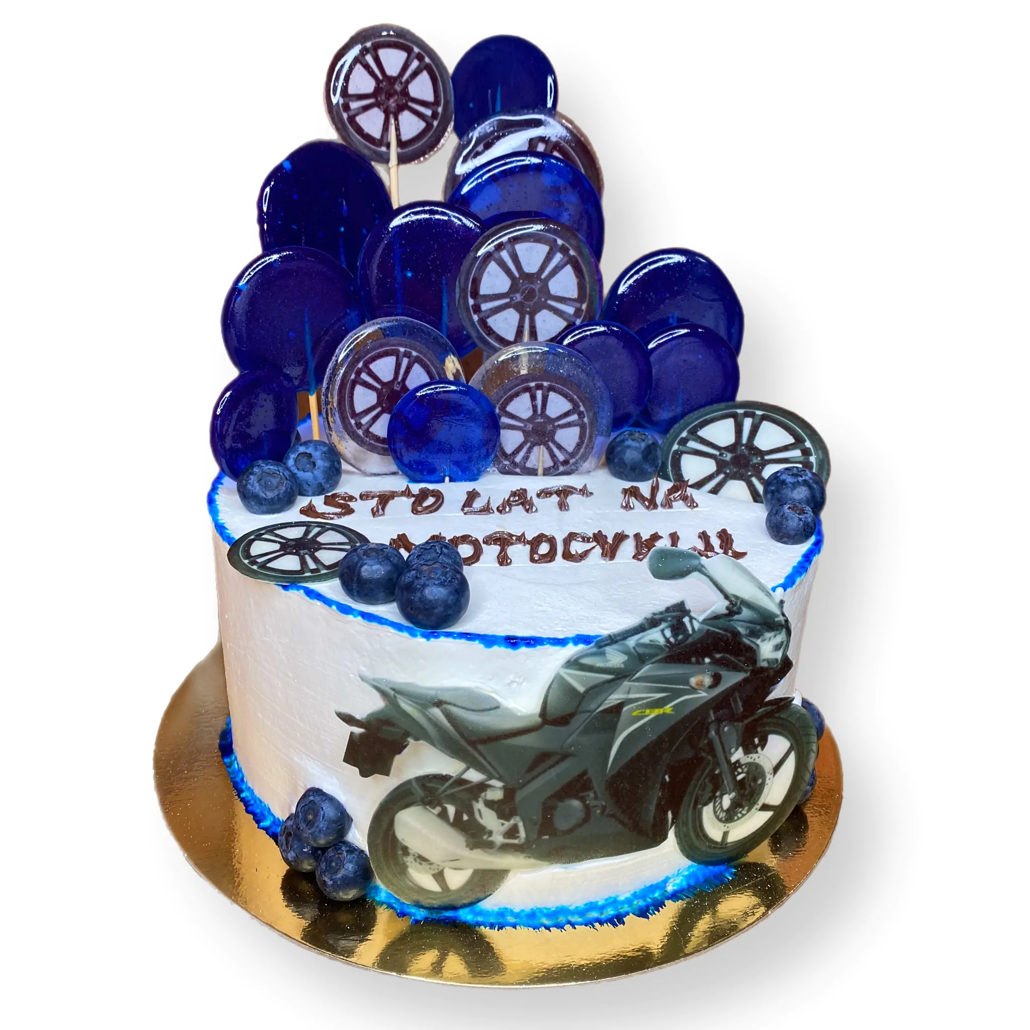Tort z nadrukiem motocyklu – Tortownia na Bema Wrocław