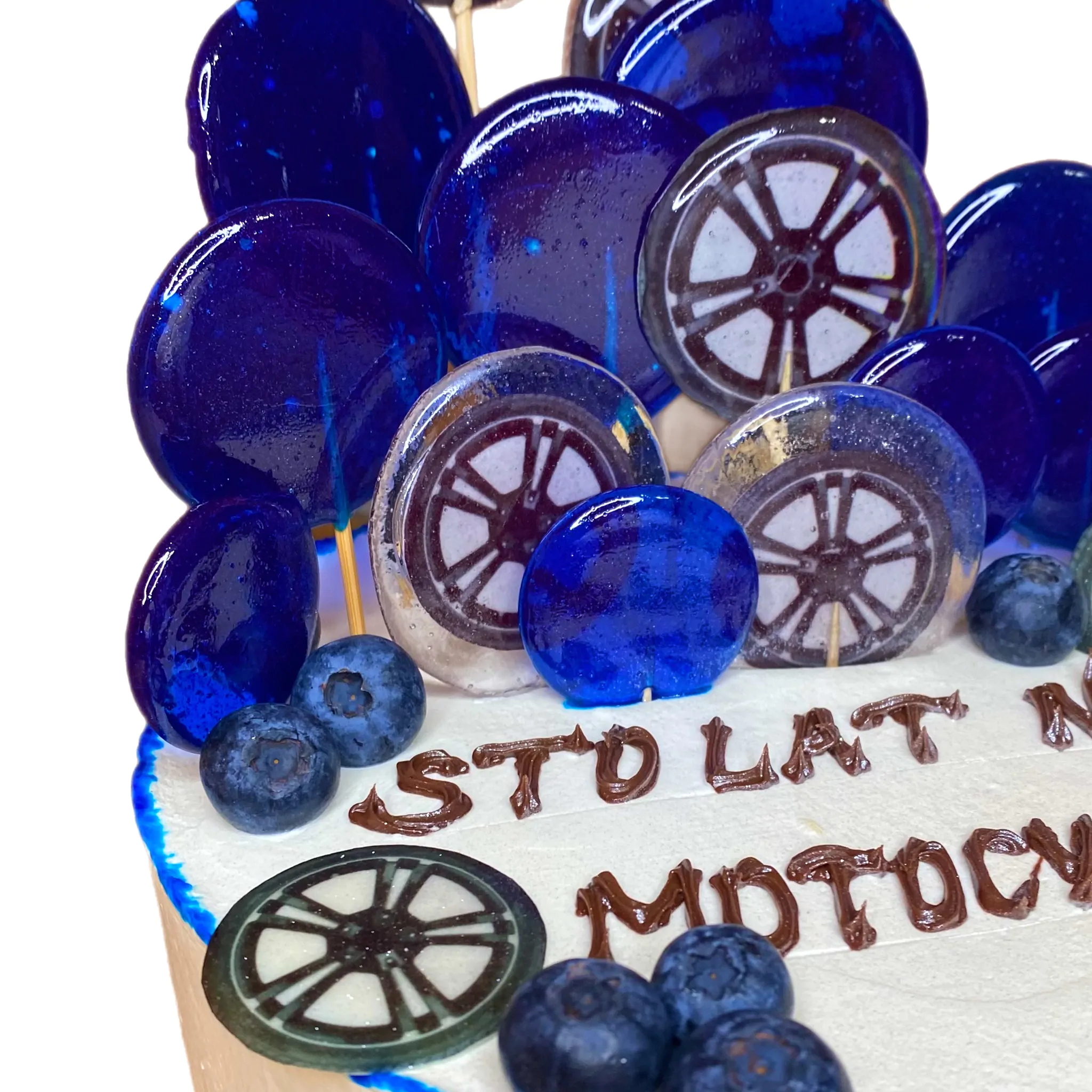Tort z nadrukiem motocykla – zdjęcie 2
