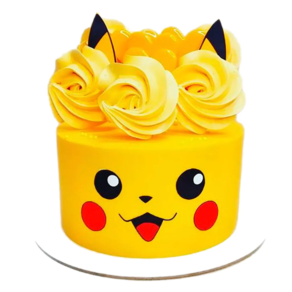 IMG 8467 Tort żółty Pikachu z bezami – Tortownia na Bema Wrocław