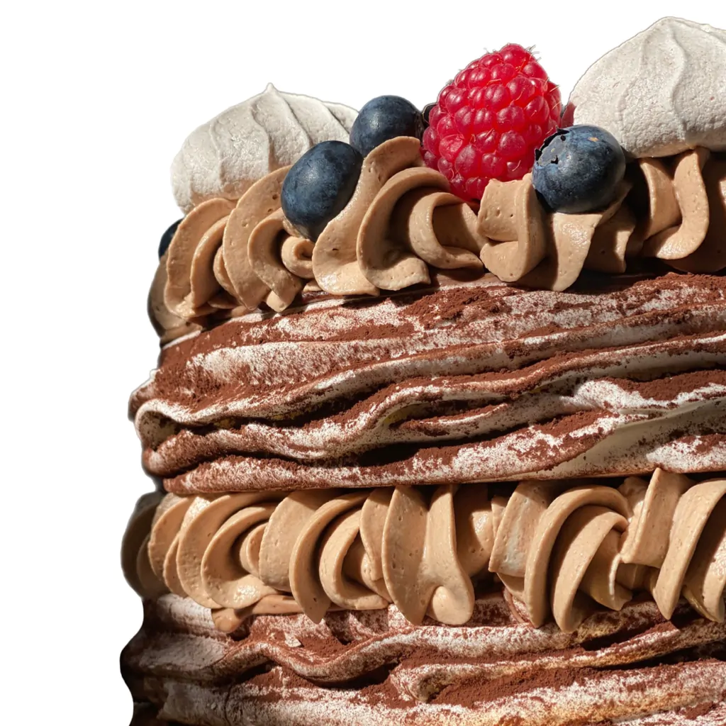 Tort Bezowy z jagodami – zdjęcie 2