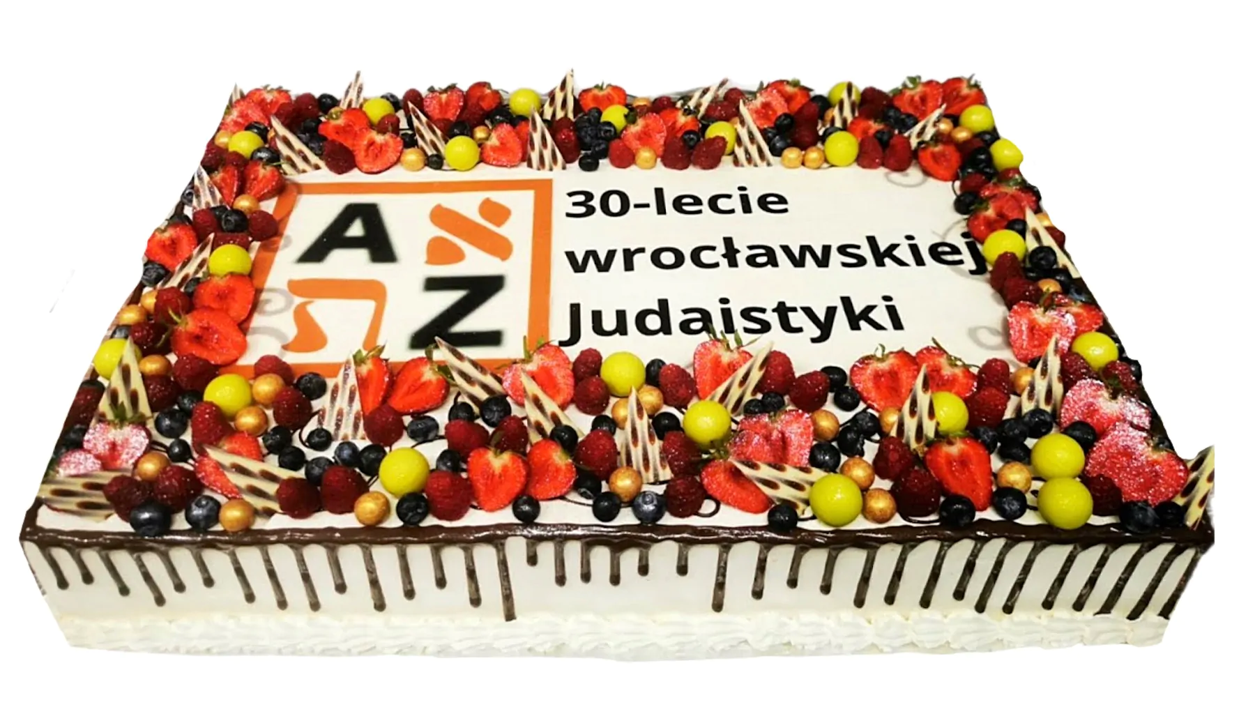 IMG_3299 Tort firmowy z warstwą czekolady