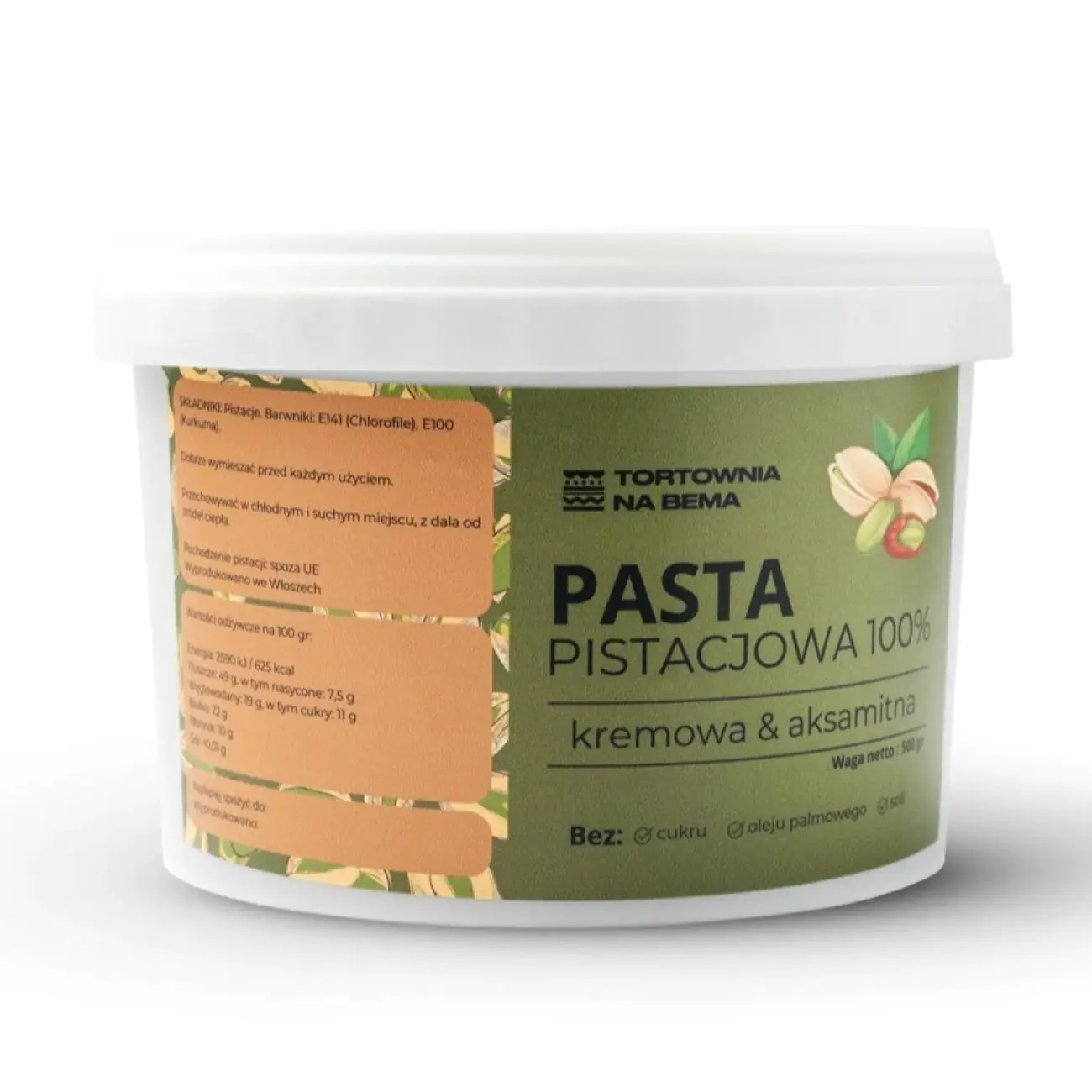 Pasta pistacjowa 170g/500g/1kg – Tortownia na Bema Wrocław