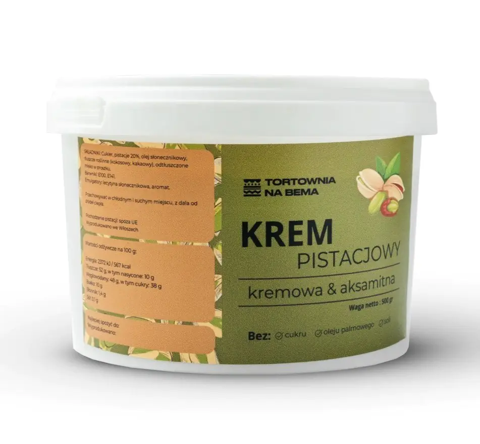 Krem Pistacjowy 500g/1kg/2kg – Tortownia na Bema Wrocław