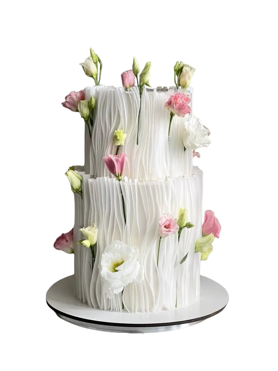 Tort elegancko kwiatowy