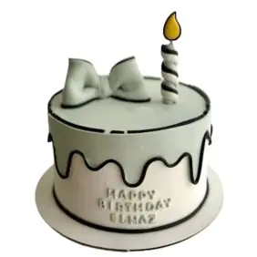 Tort graficzny ze świeczką