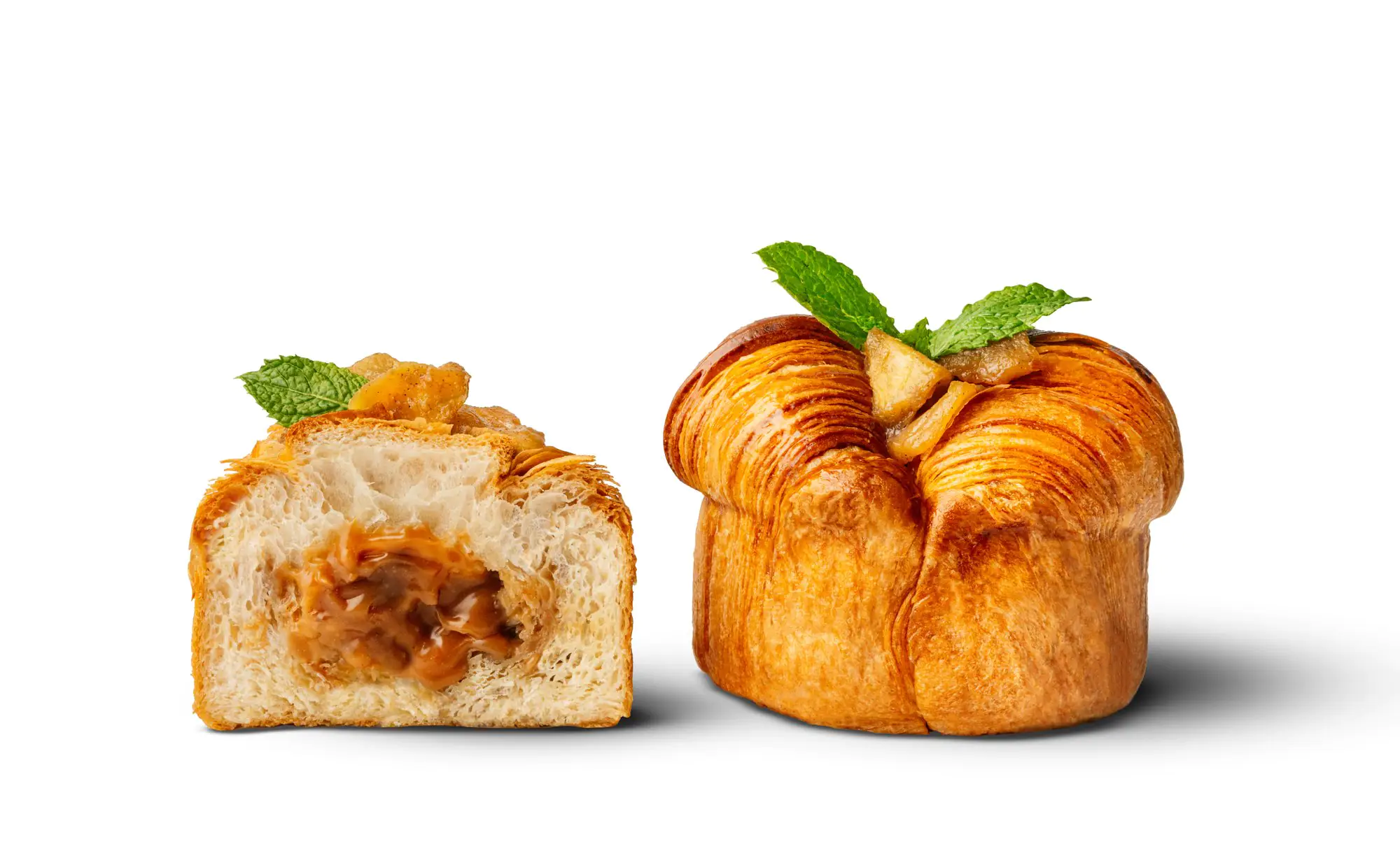 Croissant z karmelizowanym jabłkiem i kajmakiem – zdjęcie 2